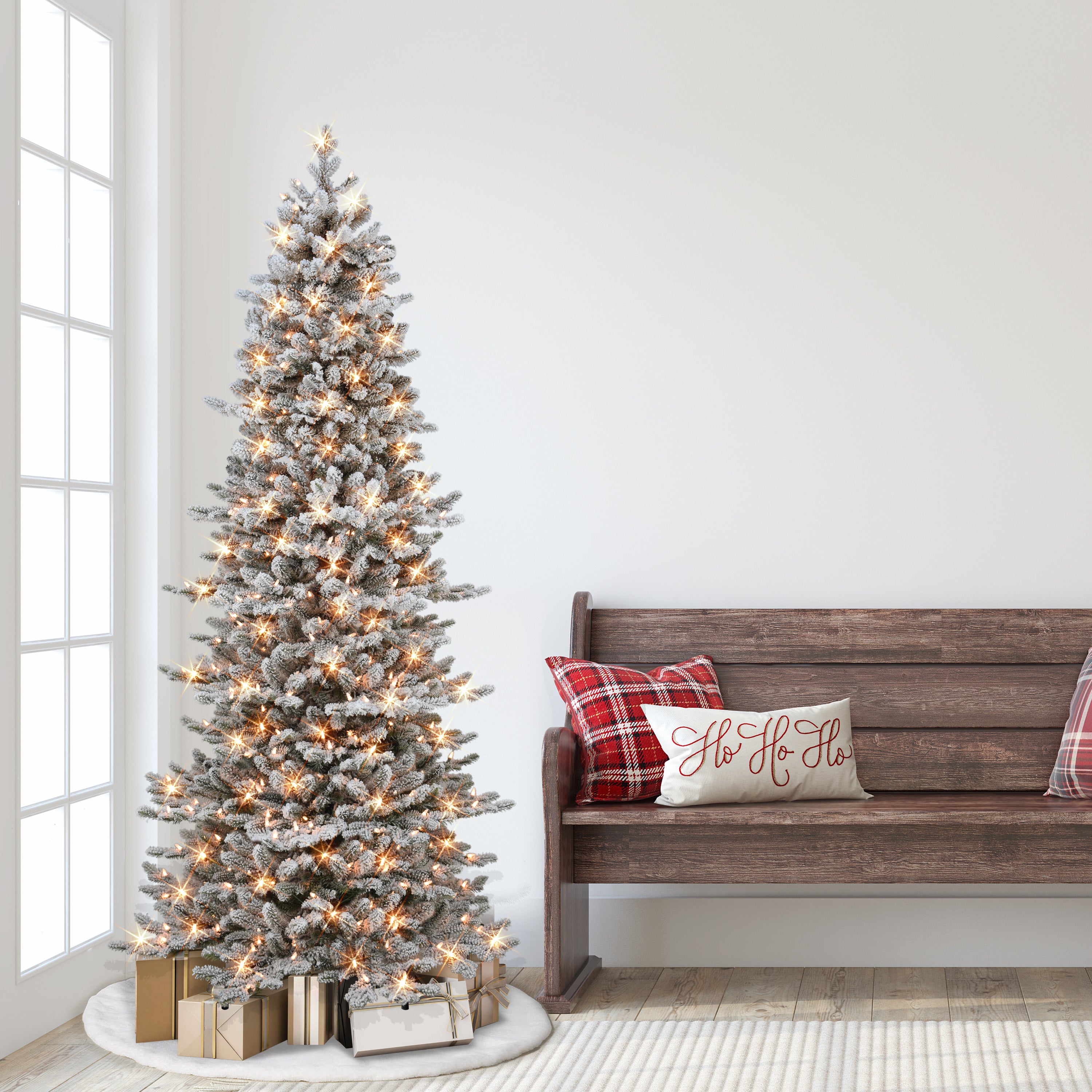 6.5ft Pre-lit Slim Royal Majestic Douglas Fir Downswept Christmas Tree